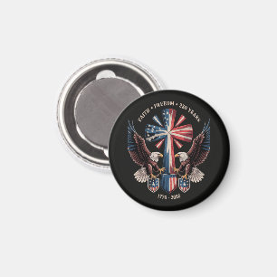Faith Freedom 250 Years 250th Anniversary USA Magnet