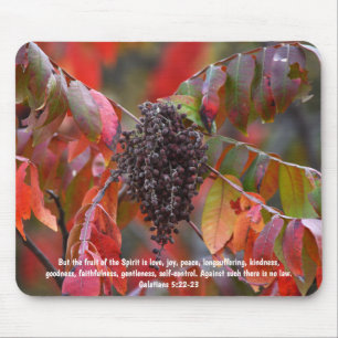 Faith Fruit of the Spirit Bible Verse Mouse Pad