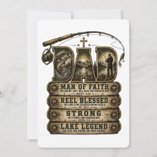 Faith‑Fuelled Fishing Spirit Holiday Card