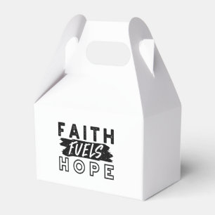Faith Fuels Hope Quote – Uplifting Christian Art Favour Box