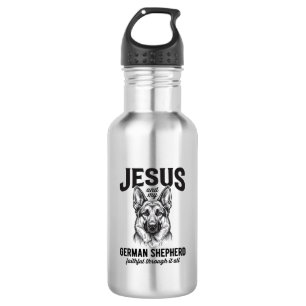 Faith German Shepherd Shirt for Christian Dog Love 532 Ml Water Bottle