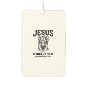 Faith German Shepherd Shirt for Christian Dog Love Car Air Freshener