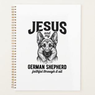 Faith German Shepherd Shirt for Christian Dog Love Planner