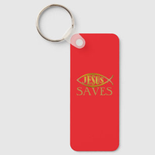 Faith Gifts Collection:Jesus Saves Key Ring