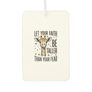 Faith Giraffe Inspirational Vintage Shirt Design_1 Car Air Freshener