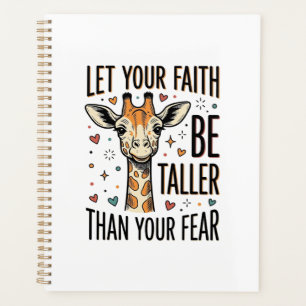 Faith Giraffe Inspirational Vintage Shirt Design_1 Planner