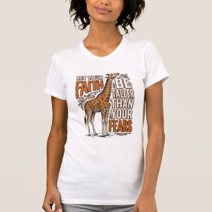Faith Giraffe Vintage Inspirational Shirt Design_1