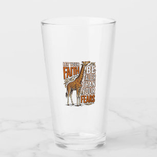 Faith Giraffe Vintage Inspirational Shirt Design_1 Glass