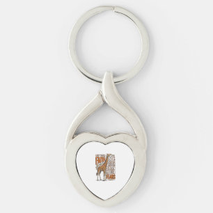 Faith Giraffe Vintage Inspirational Shirt Design_1 Key Ring
