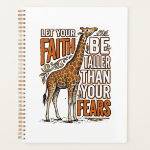 Faith Giraffe Vintage Inspirational Shirt Design_1 Planner