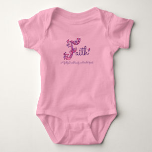 Faith girls name & meaning F monogram shirt