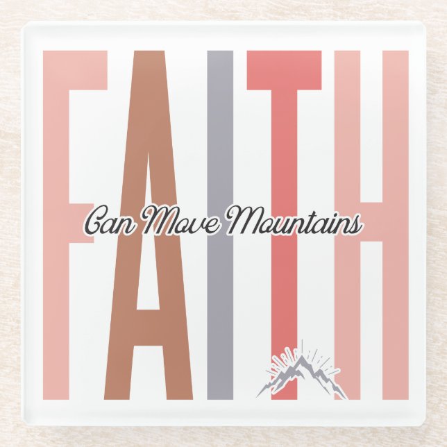 Faith Glass Coaster (Front)