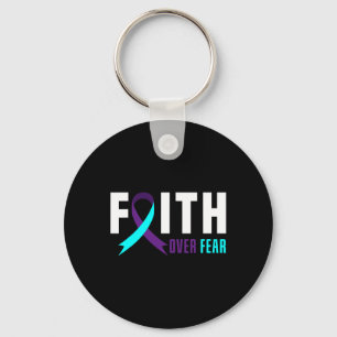 Faith God Fear Support Suicide Prevention Awarenes Key Ring