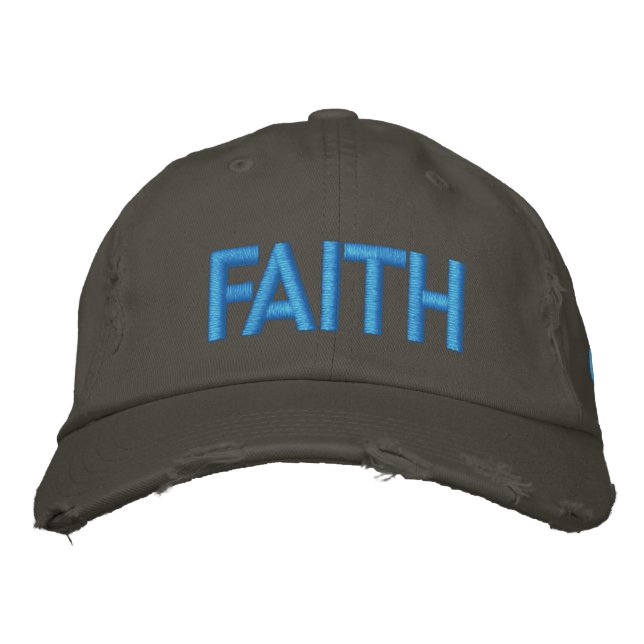 FAITH God Inspiring Words Embroidered Hat (Front)