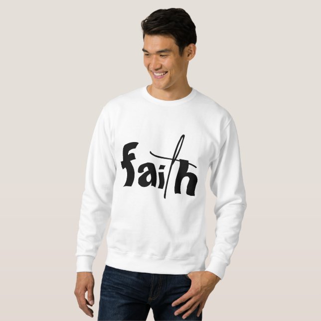 FAITH Graphic White Sweatshirt (Front Full)