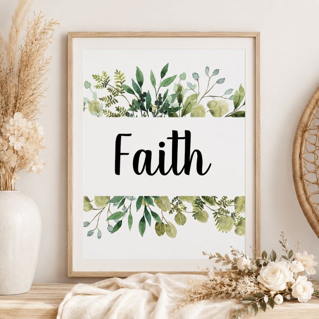 Faith greenery 1 cor 13 wedding  poster (Creator Uploaded)