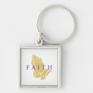 Faith Hands of Prayer Keychain