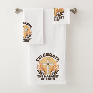 Faith Harvest Celebration – Inspirational Art Bath Towel Set