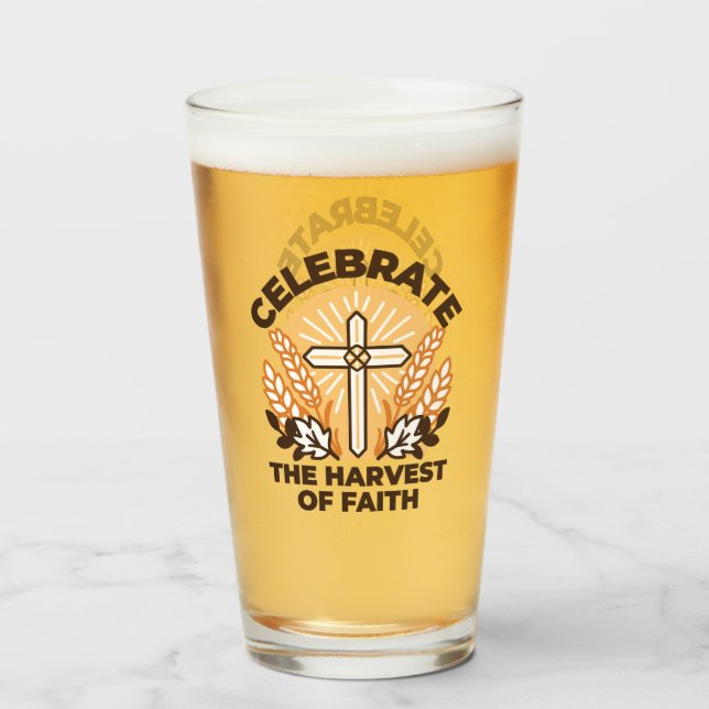 Faith Harvest Celebration – Inspirational Art Glass (Front Filled)