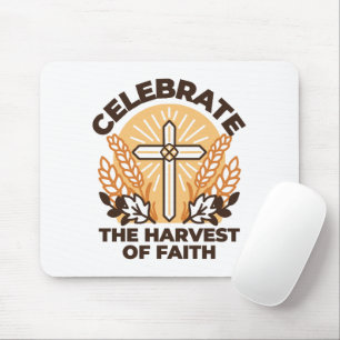 Faith Harvest Celebration – Inspirational Art Mouse Mat
