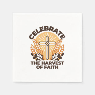 Faith Harvest Celebration – Inspirational Art Napkin
