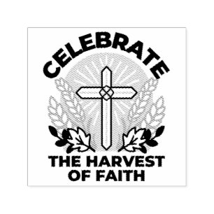 Faith Harvest Celebration – Inspirational Art Self-inking Stamp