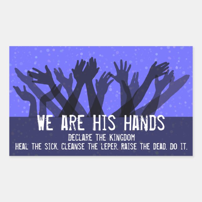 Faith.Healing.Heal the Sick.Spirit Filled.Anointed Rectangular Sticker (Front)