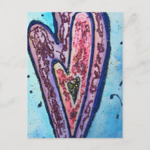 Faith Heart Painting Cutsom Art Postcard