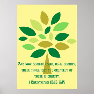 faith hope and charity inspirational poster