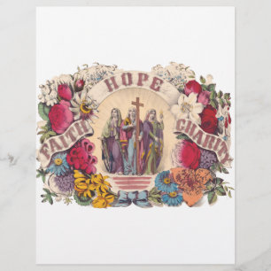 Faith, Hope and Charity Theological virtues Flyer