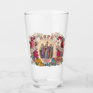 Faith, Hope and Charity Theological virtues Glass
