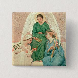 Faith, Hope and Love 15 Cm Square Badge