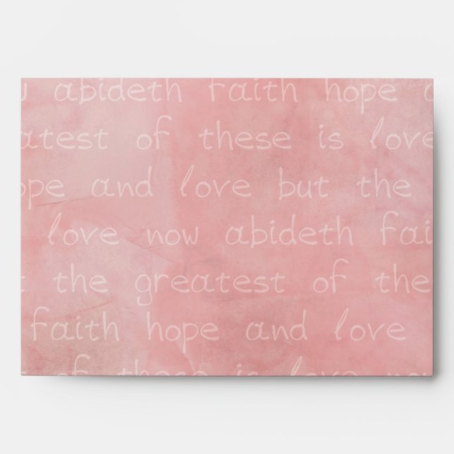 Faith Hope and Love Christian Envelopes (Front)