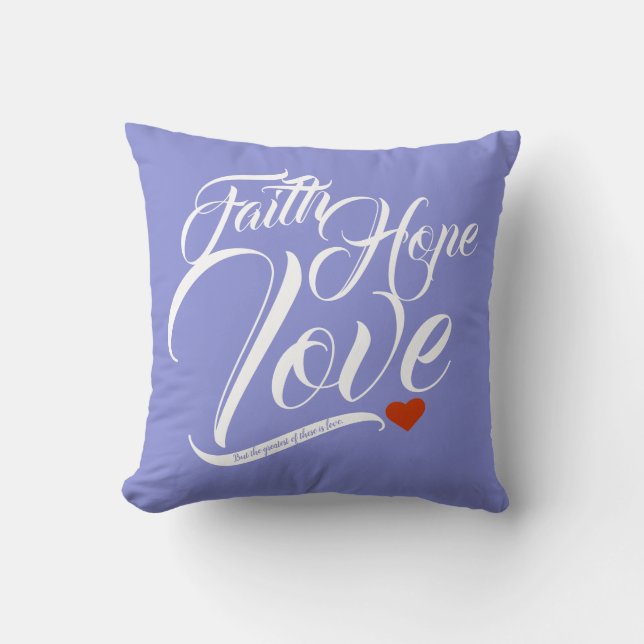 Faith Hope and Love Cushion (Front)