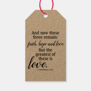 Faith Hope and Love Gift Tags