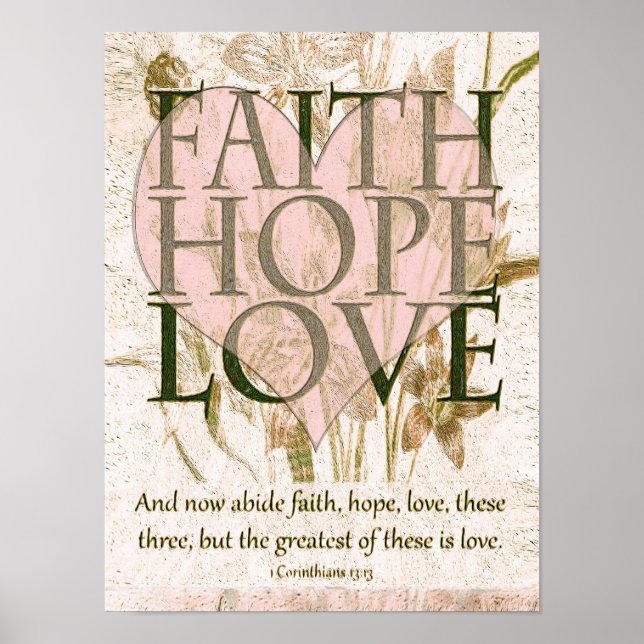 Faith, Hope and Love Poster (Front)