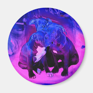 Faith Hope & Charity, Abused Pit Bull Dogs Magnet