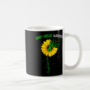Faith Hope Cure Kidney Disease Awareness Cute Sunf Coffee Mug