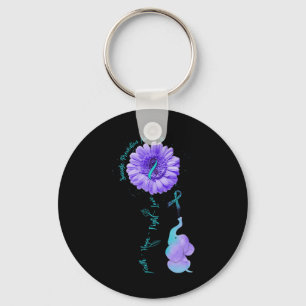 Faith Hope Fight Love Elephant Suicide Prevention Key Ring
