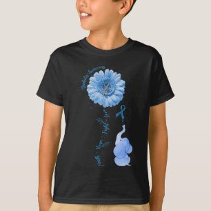 Faith Hope Fight Love Elephant Sunflower Diabetes T-Shirt