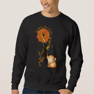 Faith Hope Fight Love Elephant Sunflower Leukaemia Sweatshirt