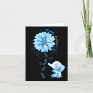 Faith Hope Fight Love Elephant Type 1 Diabetes Awa Card