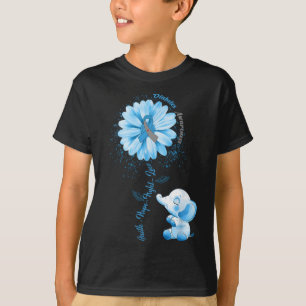 Faith Hope Fight Love Elephant Type 1 Diabetes Awa T-Shirt