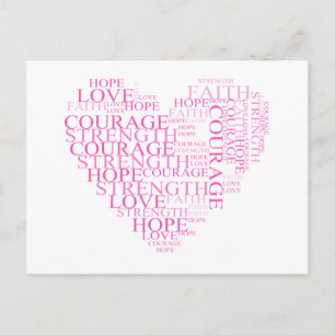 Faith Hope Heart Postcard
