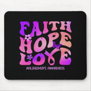Faith Hope Heimerheimer Purple Heimerheimer's Awar Mouse Mat