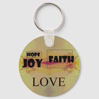 Faith, Hope, Joy, Love, Key Chain