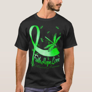Faith Hope Love Achalasia Awareness Dragonfly T-Shirt