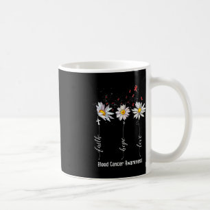 Faith Hope Love Blood Cancer Awareness Flower Gif Coffee Mug