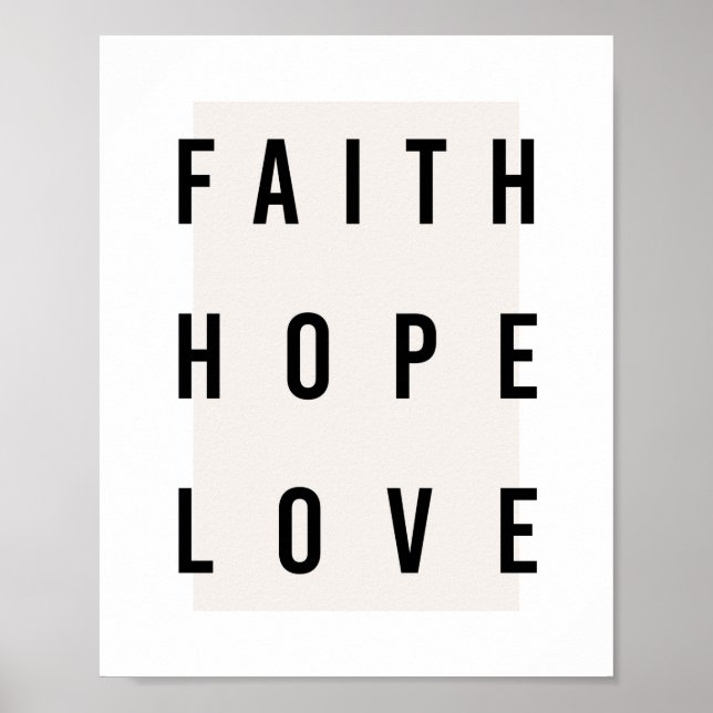 Faith Hope Love Box Poster (Front)