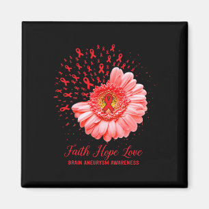 Faith Hope Love Brain Aneurysm Awareness Survivor  Magnet